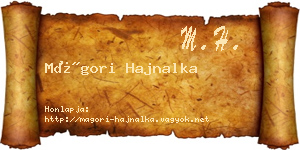 Mágori Hajnalka névjegykártya
